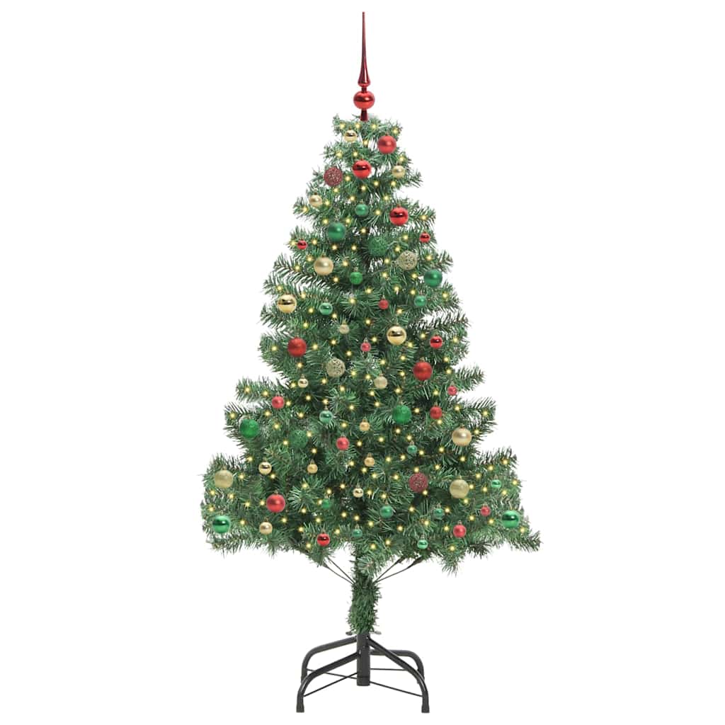 Juletre med 300 LED med stativ grønn 210 cm PVC