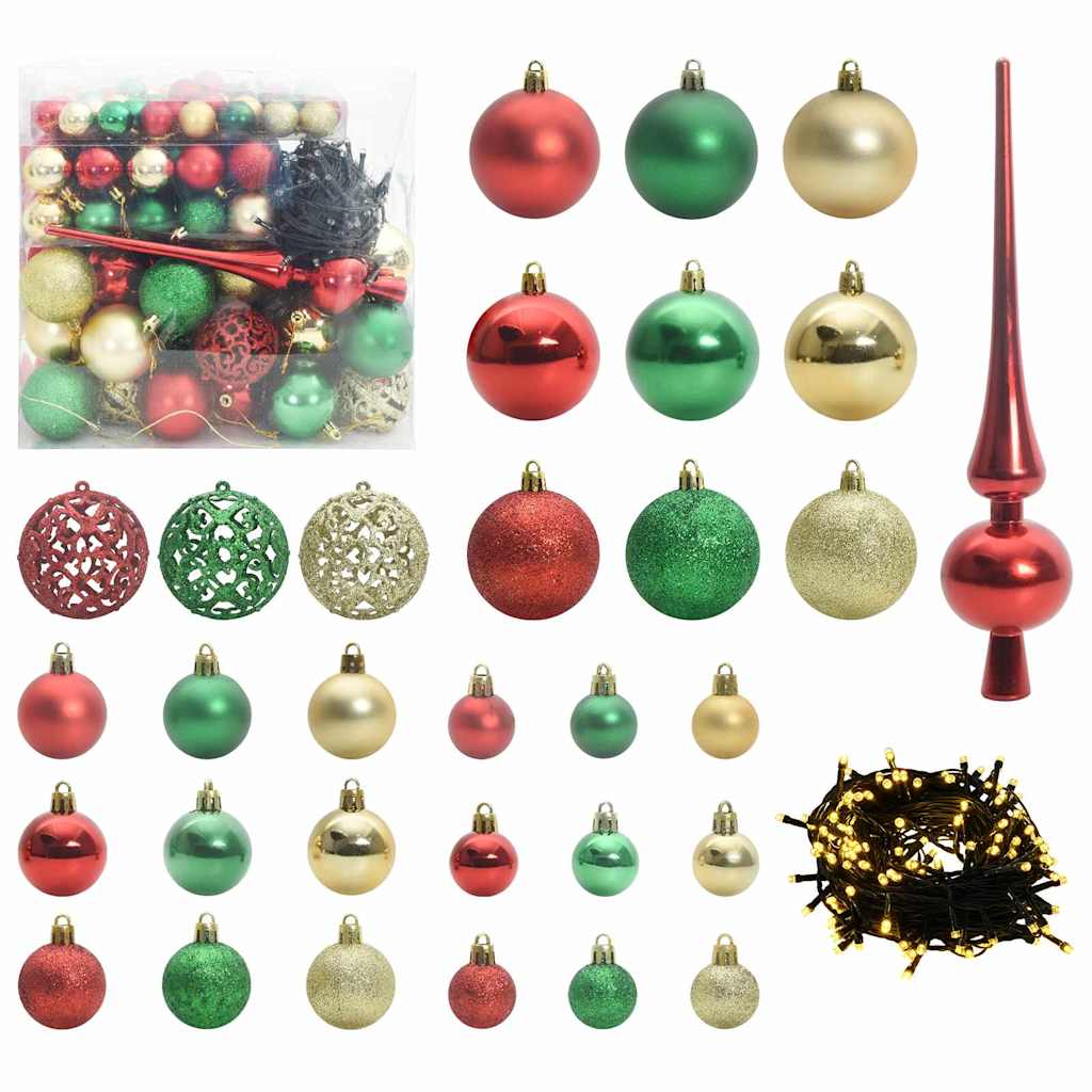 Juletre med 300 LED med stativ grønn 210 cm PVC