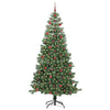 Juletre med 300 LED med stativ grønn 240 cm PVC