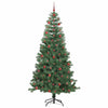Juletre med 300 LED med stativ grønn 240 cm PVC