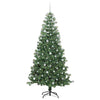 Juletre med 300 LED med stativ grønn 240 cm PVC