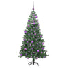 Juletre med 300 LED med stativ grønn 240 cm PVC