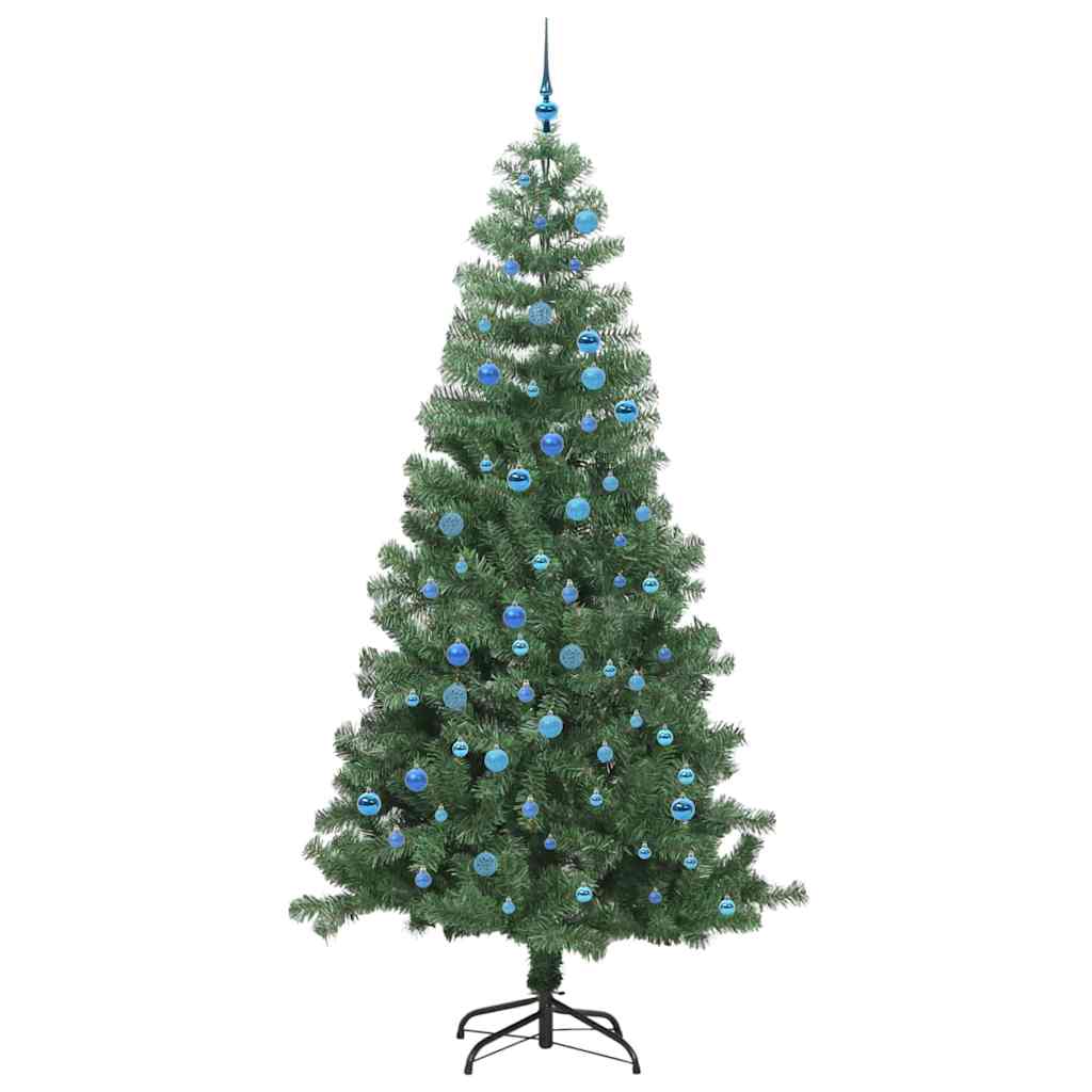 Juletre med 300 LED med stativ grønn 240 cm PVC