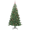 Juletre med 300 LED med stativ grønn 240 cm PVC