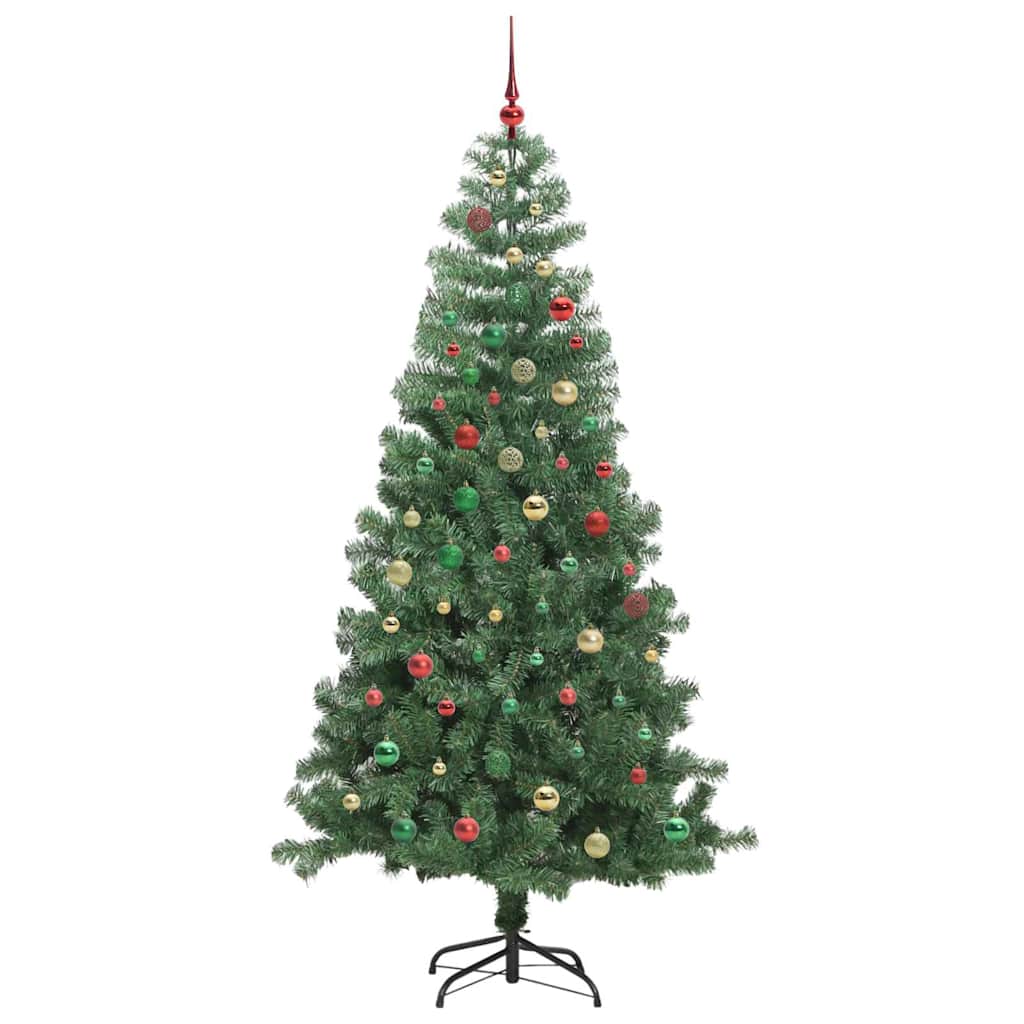 Juletre med 300 LED med stativ grønn 240 cm PVC