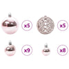 Juletre med 150 LED med stativ Rosa 120 cm PVC