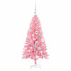 Juletre med 150 LED med stativ Rosa 120 cm PVC