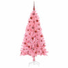 Juletre med 150 LED med stativ Rosa 150 cm PVC