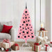 Juletre med 150 LED med stativ Rosa 150 cm PVC