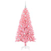Juletre med 150 LED med stativ Rosa 150 cm PVC