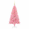 Juletre med 150 LED med stativ Rosa 150 cm PVC
