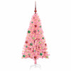 Juletre med 150 LED med stativ Rosa 150 cm PVC