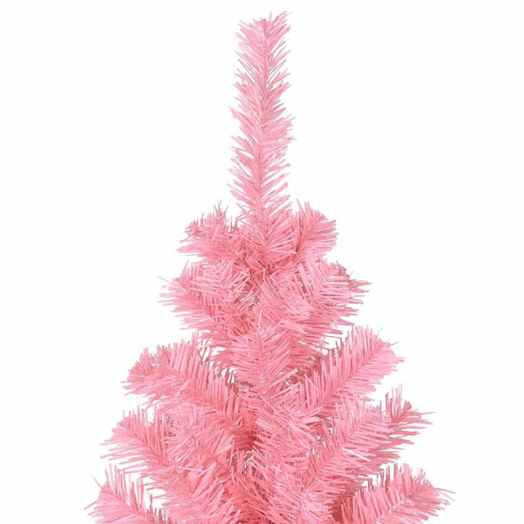 Juletre med 300 LED med stativ Rosa 180 cm PVC