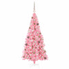 Juletre med 300 LED med stativ Rosa 180 cm PVC