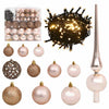 Juletre med 300 LED med stativ Rosa 180 cm PVC