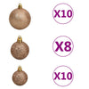 Juletre med 300 LED med stativ Rosa 180 cm PVC