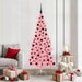 Juletre med 300 LED med stativ Rosa 180 cm PVC