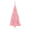 Juletre med 300 LED med stativ Rosa 180 cm PVC