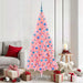 Juletre med 300 LED med stativ Rosa 180 cm PVC