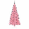 Juletre med 300 LED med stativ Rosa 210 cm PVC