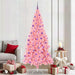 Juletre med 300 LED med stativ Rosa 210 cm PVC