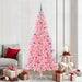 Juletre med 300 LED med stativ Rosa 210 cm PVC