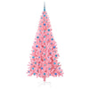 Juletre med 300 LED med stativ Rosa 210 cm PVC