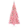 Juletre med 300 LED med stativ Rosa 210 cm PVC