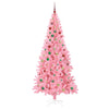 Juletre med 300 LED med stativ Rosa 210 cm PVC