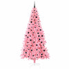 Juletre med 300 LED med stativ Rosa 240 cm PVC
