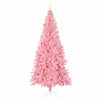 Juletre med 300 LED med stativ Rosa 240 cm PVC