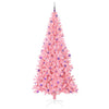 Juletre med 300 LED med stativ Rosa 240 cm PVC