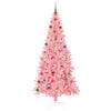 Juletre med 300 LED med stativ Rosa 240 cm PVC