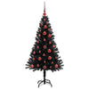 Juletre med 150 LED med stativ Svart 120 cm PVC
