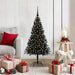 Juletre med 150 LED med stativ Svart 120 cm PVC vidaXL