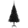 Juletre med 150 LED med stativ Svart 120 cm PVC