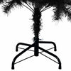 Juletre med 150 LED med stativ Svart 150 cm PVC