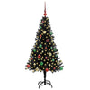 Juletre med 150 LED med stativ Svart 150 cm PVC
