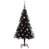 Juletre med 150 LED med stativ Svart 150 cm PVC