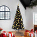 Juletre Svart 180 cm PVC