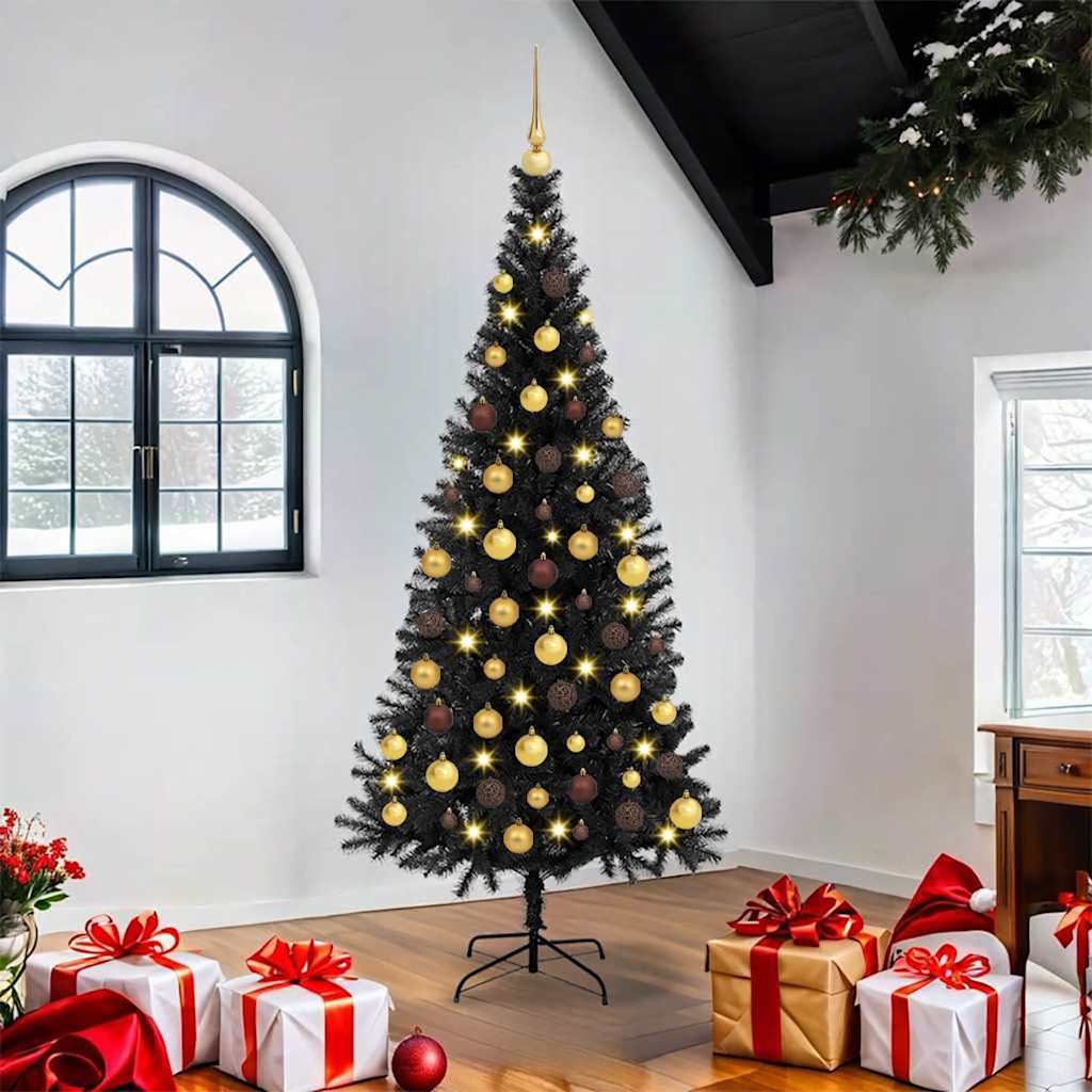 Juletre Svart 180 cm PVC