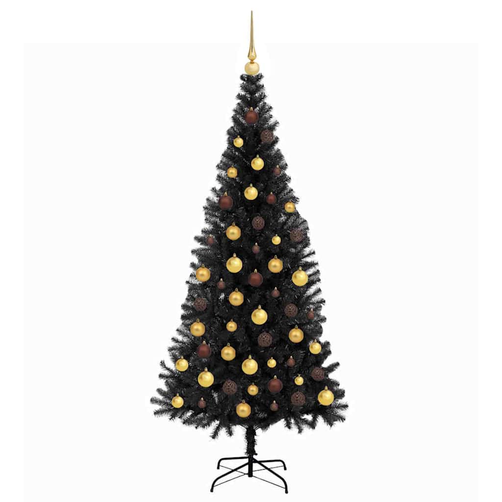 Juletre Svart 180 cm PVC