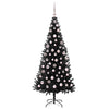 Juletre med 300 LED med stativ Svart 180 cm PVC