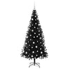 Juletre med 300 LED med stativ Svart 180 cm PVC