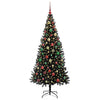 Juletre med 300 LED med stativ Svart 180 cm PVC