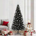 Juletre med 300 LED med stativ Svart 210 cm PVC vidaXL