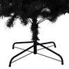 Juletre med 300 LED med stativ Svart 210 cm PVC