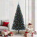 Juletre med 300 LED med stativ Svart 210 cm PVC vidaXL