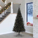 Juletre med 300 LED med stativ Svart 240 cm PVC vidaXL