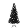 Juletre med 300 LED med stativ Svart 240 cm PVC